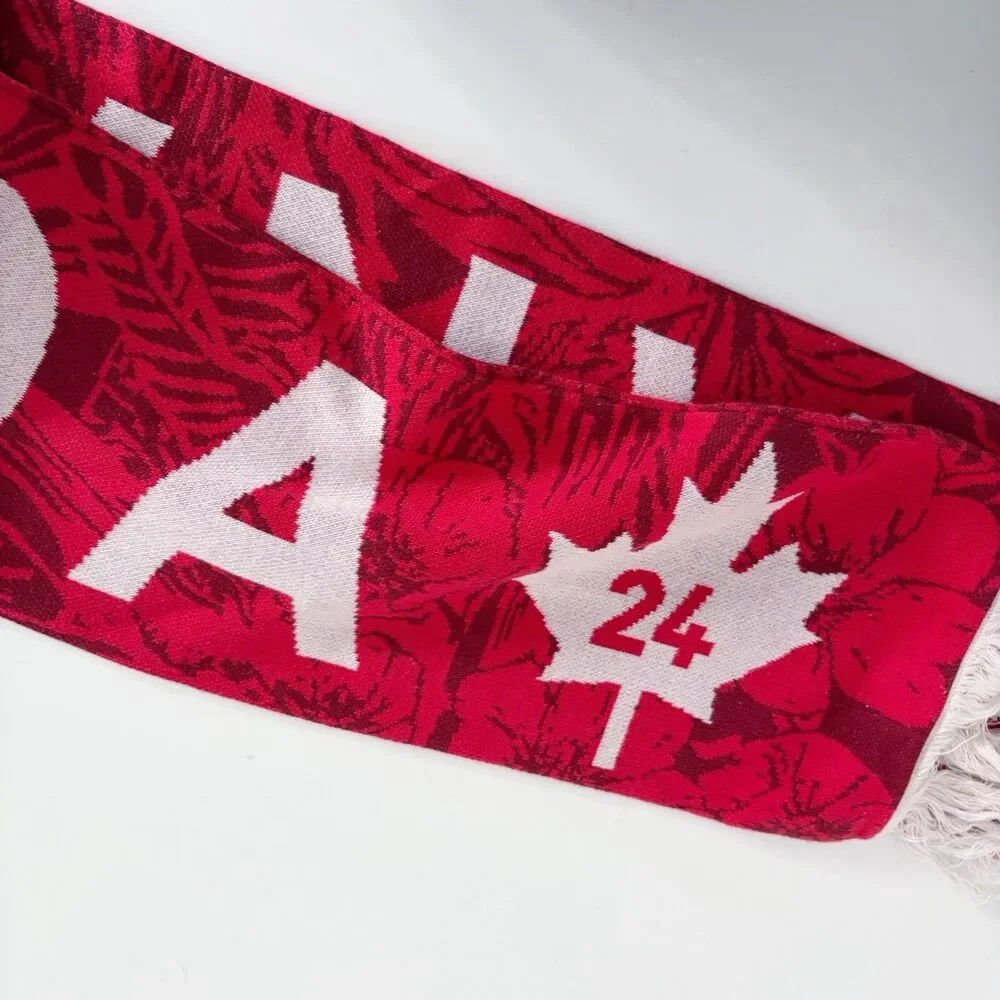 Lululemon Team Canada Future Legacy Scarf Red Paris 2024 Olympics Logo